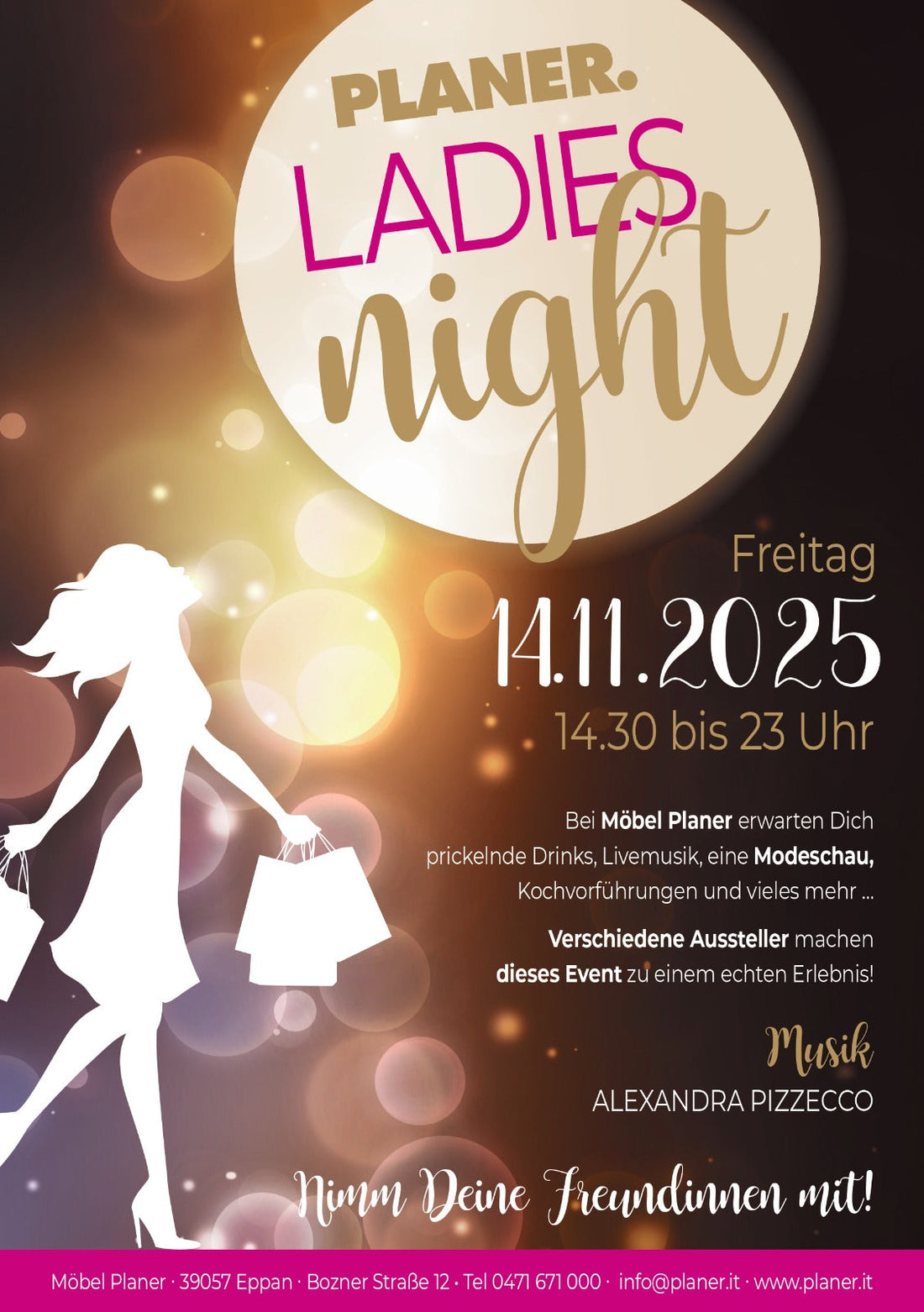 EXCLUSIVES EVENT: LADIES NIGHT AM FREITAG, 14. November 2025