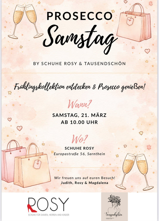 PROSECCO SAMSTAG am 21.März!